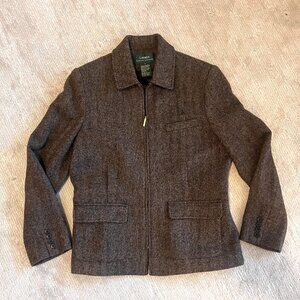Lauren - Ralph Lauren - Wool Blazer - Suit Jacket - Zip Up - Size 12